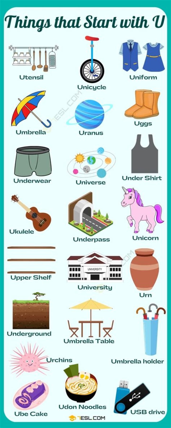 Objects That Start With U, Get The Wide Range Of Objects That Start With U